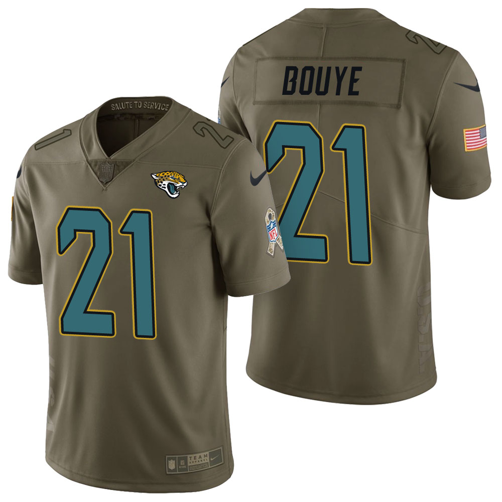 Jacksonville Jaguars #21 A.J. Bouye Olive 2017 Salute to Service Limited Jersey Jacksonville Jaguars #21 A.J. Bouye Olive 2017 Salute to Service Limited Jersey