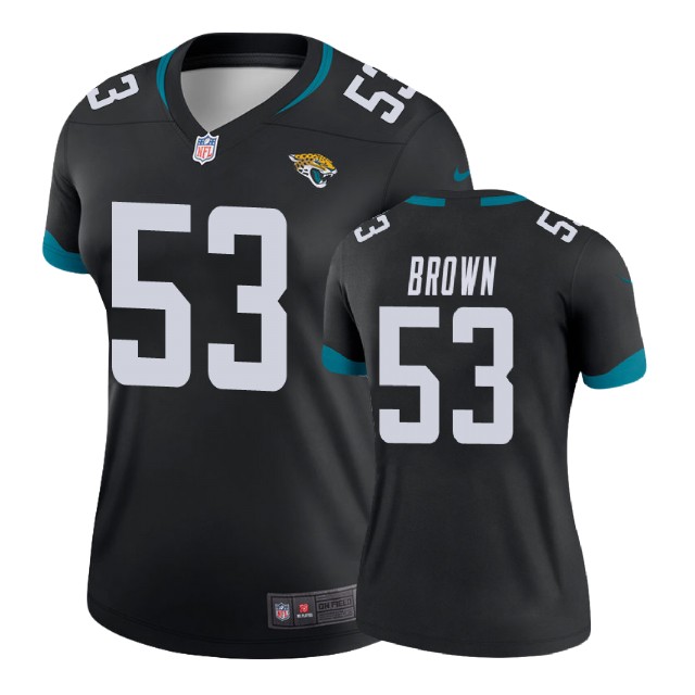 Women Jacksonville Jaguars #53 Blair Brown Black New 2018 Legend Jersey Women Jacksonville Jaguars #53 Blair Brown Black New 2018 Legend Jersey