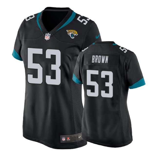 Women Jacksonville Jaguars #53 Blair Brown Black New 2018 Game Jersey Women Jacksonville Jaguars #53 Blair Brown Black New 2018 Game Jersey