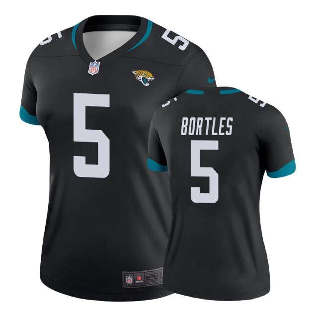 Women Jacksonville Jaguars #5 Blake Bortles Black New 2018 Legend Jersey
