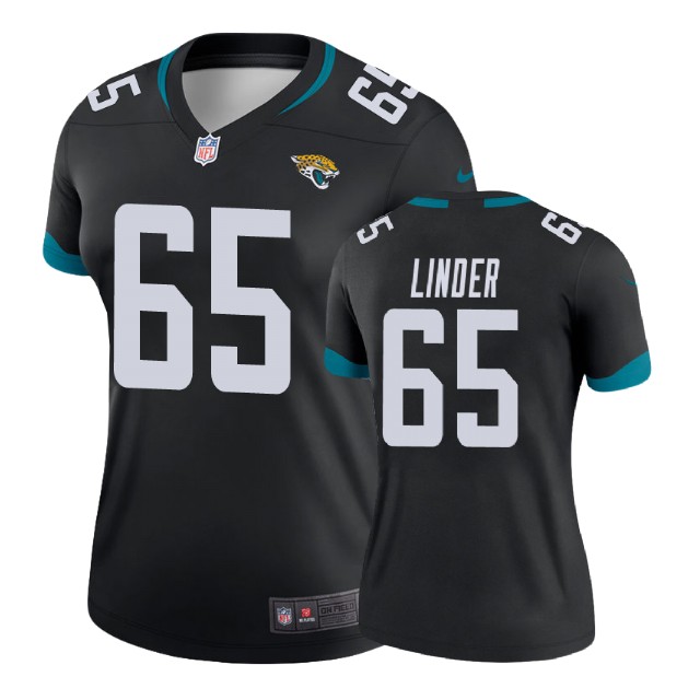 Women Jacksonville Jaguars #65 Brandon Linder Black New 2018 Legend Jersey Women Jacksonville Jaguars #65 Brandon Linder Black New 2018 Legend Jersey