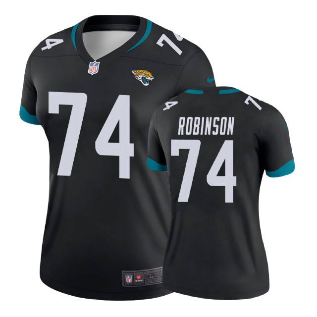 Women Jacksonville Jaguars #74 Cam Robinson Black New 2018 Legend Jersey
