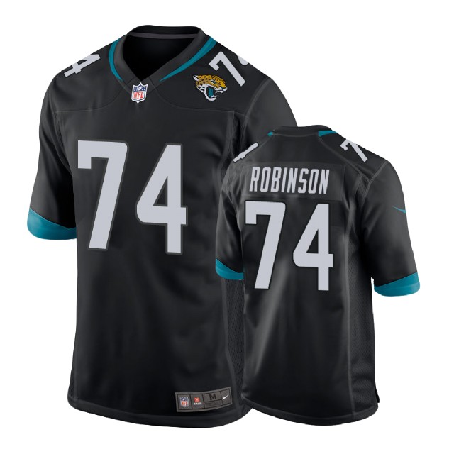 Youth Jacksonville Jaguars #74 Cam Robinson Black New 2018 Game Jersey