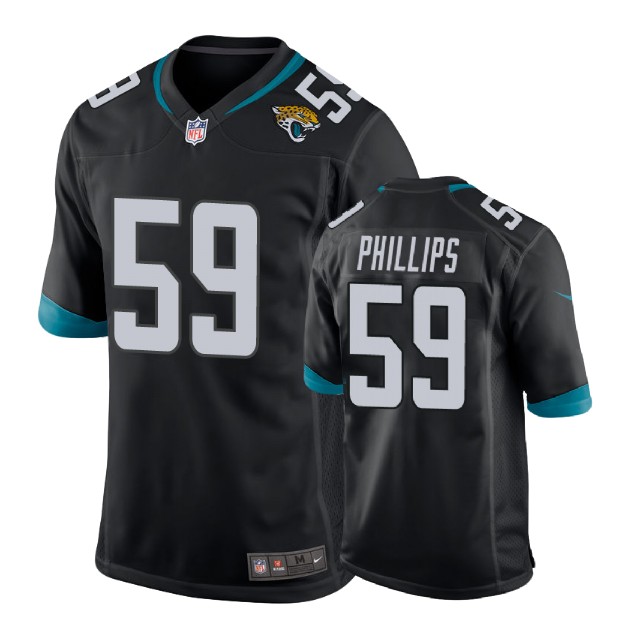 Youth Jacksonville Jaguars #59 Carroll Phillips Black New 2018 Game Jersey