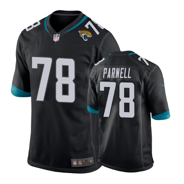 Jacksonville Jaguars #78 Jermey Parnell Black New 2018 Game Jersey
