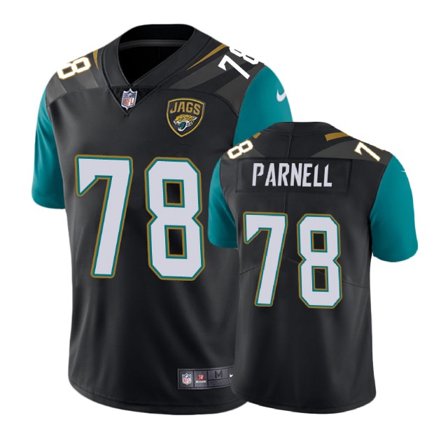 Jacksonville Jaguars #78 Jermey Parnell Black Vapor Untouchable Limited Player Jersey