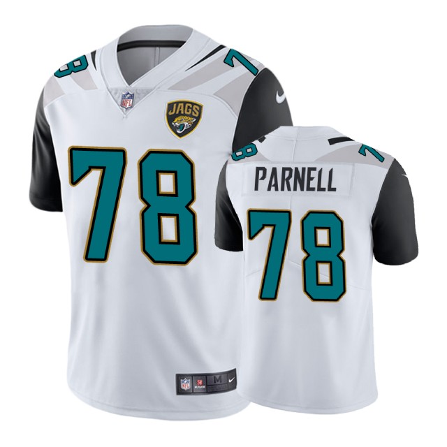 Jacksonville Jaguars #78 Jermey Parnell White Vapor Untouchable Limited Player Jersey
