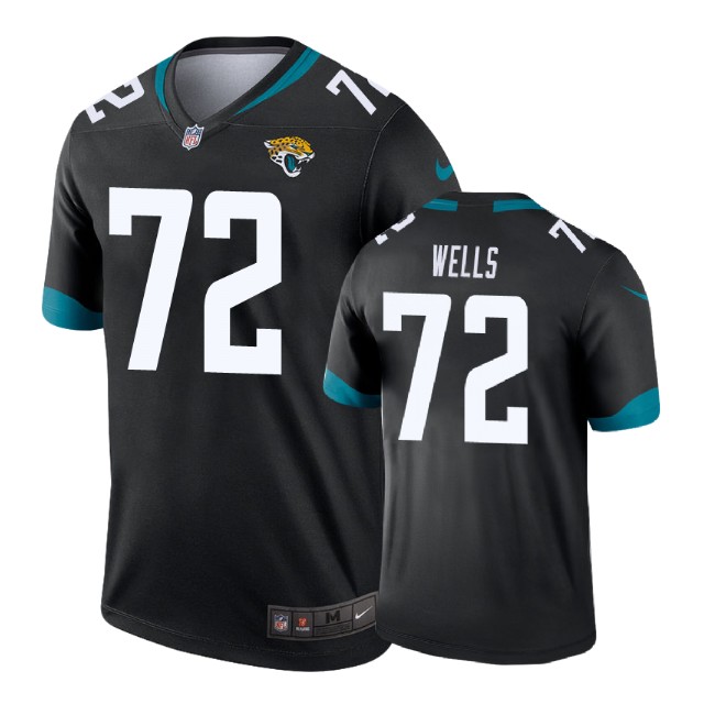 Jacksonville Jaguars #72 Josh Wells Black New 2018 Legend Jersey