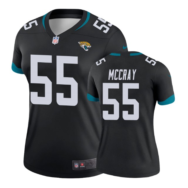 Women Jacksonville Jaguars #55 Lerentee McCray Black New 2018 Legend Jersey