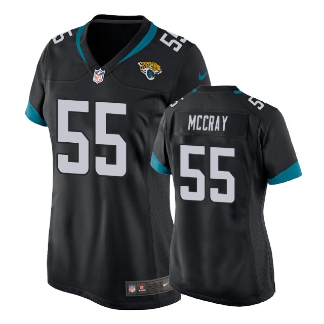 Women Jacksonville Jaguars #55 Lerentee McCray Black New 2018 Game Jersey