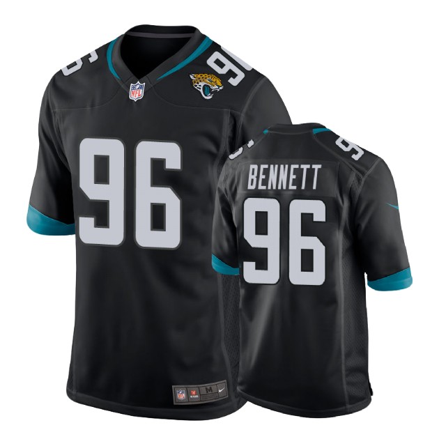 Youth Jacksonville Jaguars #96 Michael Bennett Black New 2018 Game Jersey