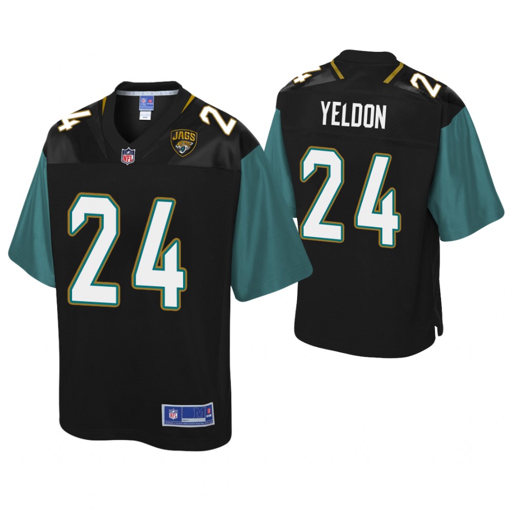 Youth Jacksonville Jaguars #24 T. J. Yeldon Pro Line Player Black Jersey Youth Jacksonville Jaguars #24 T. J. Yeldon Pro Line Player Black Jersey