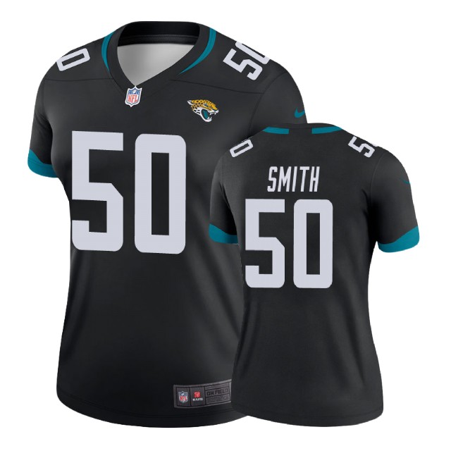 Women Jacksonville Jaguars #50 Telvin Smith Black New 2018 Legend Jersey