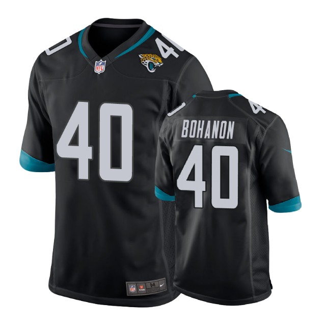 Youth Jacksonville Jaguars #40 Tommy Bohanon Black New 2018 Game Jersey Youth Jacksonville Jaguars #40 Tommy Bohanon Black New 2018 Game Jersey