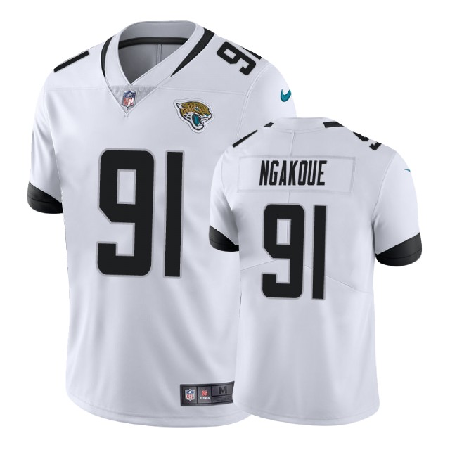 Jacksonville Jaguars #91 Yannick Ngakoue White New 2018 Vapor Untouchable Limited Jersey Jacksonville Jaguars #91 Yannick Ngakoue White New 2018 Vapor Untouchable Limited Jersey