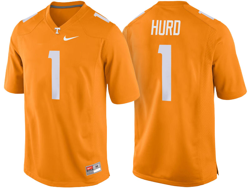 Jalen Hurd #1 Tennessee Volunteers Orange College Football Jersey