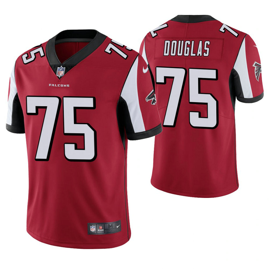 Atlanta Falcons #75 Jamil Douglas Red Vapor Untouchable Limited Player Jersey