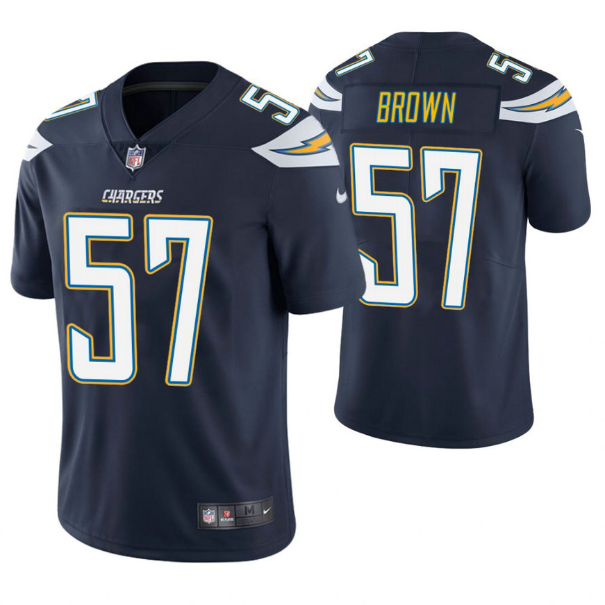 Los Angeles Chargers #57 Jatavis Brown Navy Vapor Untouchable Limited Player Jersey