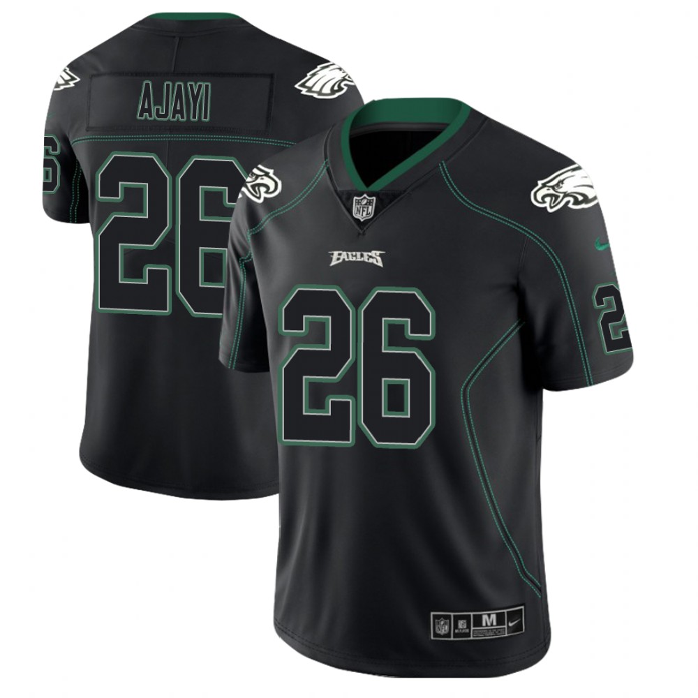 Philadelphia Eagles #26 Jay Ajayi 2018 Lights Out Color Rush Limited Black Jersey Philadelphia Eagles #26 Jay Ajayi 2018 Lights Out Color Rush Limited Black Jersey