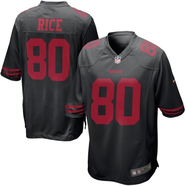 San Francisco 49ers #80 Jerry Rice Limited Black Jersey