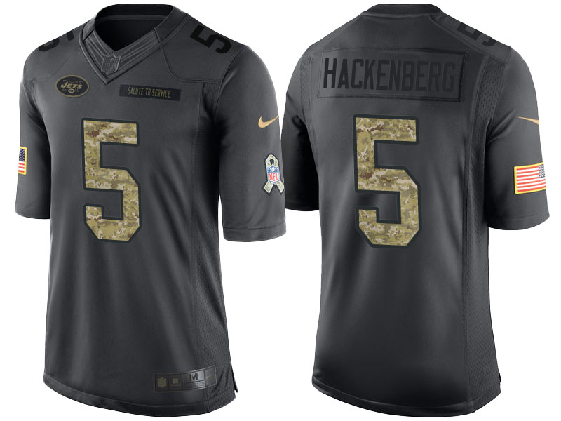 New York Jets #5 Christian Hackenberg Camo Anthracite 2016 Salute to Service Limited Jersey New York Jets #5 Christian Hackenberg Camo Anthracite 2016 Salute to Service Limited Jersey