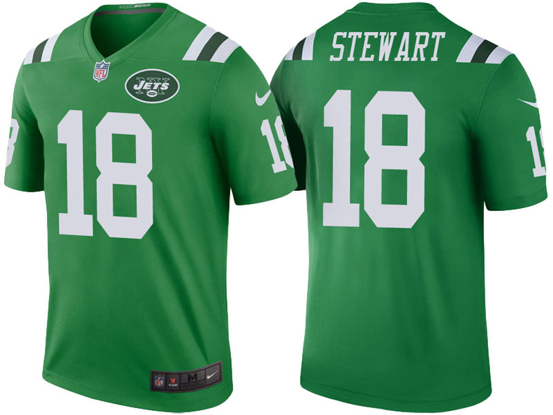 New York Jets #18 ArDarius Stewart Green Color Rush Legend Jersey New York Jets #18 ArDarius Stewart Green Color Rush Legend Jersey
