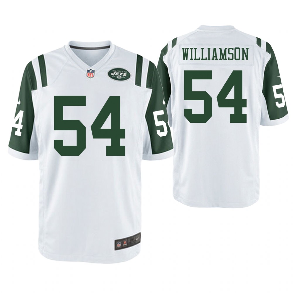 New York Jets #54 Avery Williamson White Game Jersey New York Jets #54 Avery Williamson White Game Jersey