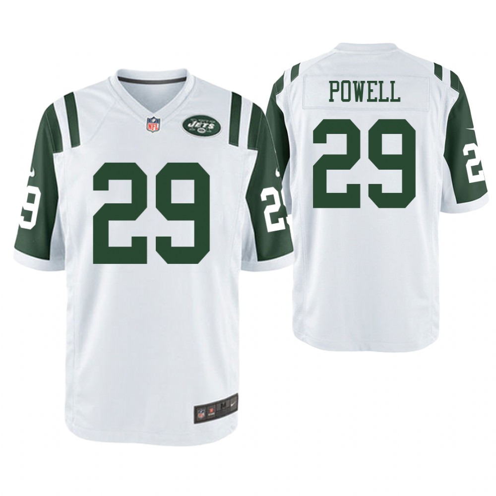 New York Jets #29 Bilal Powell White Game Jersey New York Jets #29 Bilal Powell White Game Jersey