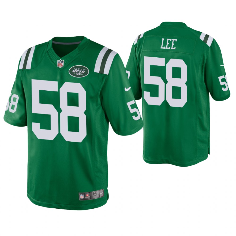 New York Jets #58 Darron Lee Green Color Rush Legend Jersey New York Jets #58 Darron Lee Green Color Rush Legend Jersey