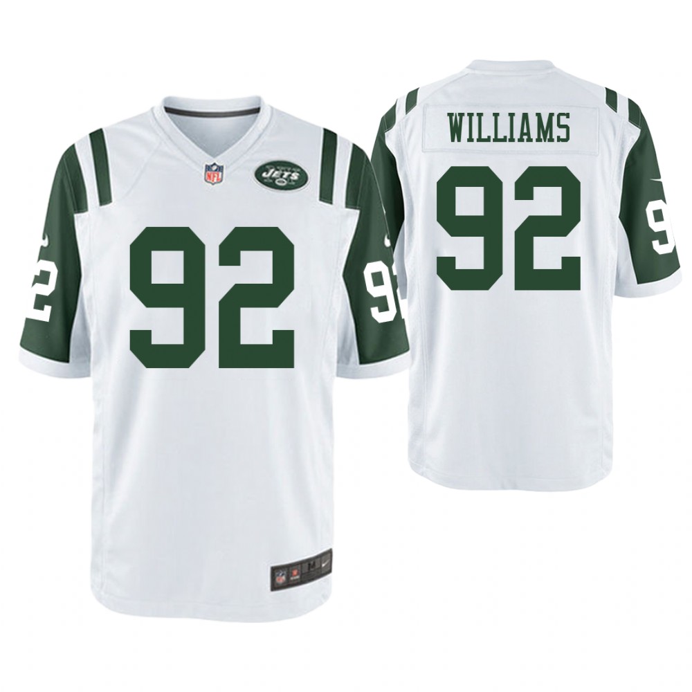 New York Jets #92 Leonard Williams White Game Jersey