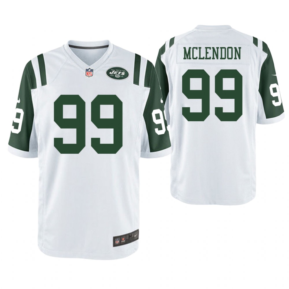 New York Jets #99 Steve McLendon White Game Jersey New York Jets #99 Steve McLendon White Game Jersey