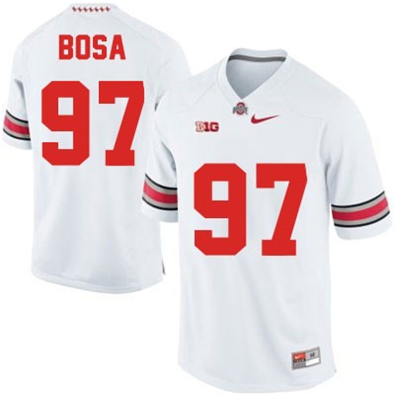 Joey Bosa #97 Ohio State Buckeyes White College Football Jersey Joey Bosa #97 Ohio State Buckeyes White College Football Jersey