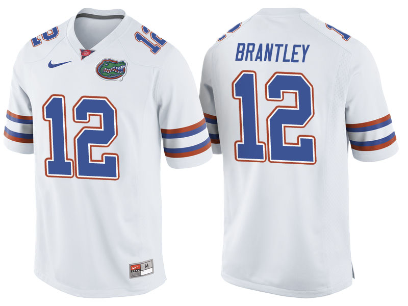 John Brantley #12 Florida Gators White College Football Jersey John Brantley #12 Florida Gators White College Football Jersey