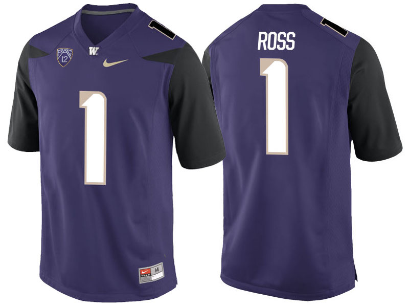 John Ross #1 Washington Huskies Purple College Football Jersey John Ross #1 Washington Huskies Purple College Football Jersey