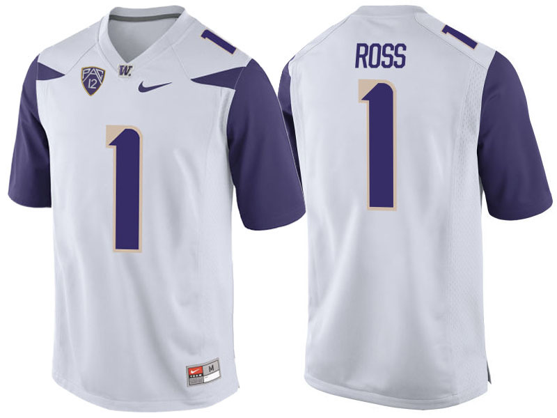 John Ross #1 Washington Huskies White College Football Jersey John Ross #1 Washington Huskies White College Football Jersey