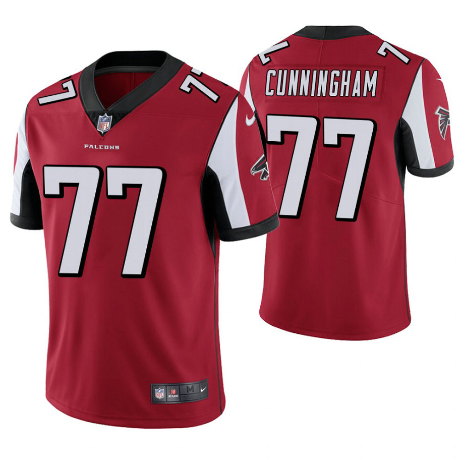 Atlanta Falcons #77 Jon Cunningham Red Vapor Untouchable Limited Player Jersey