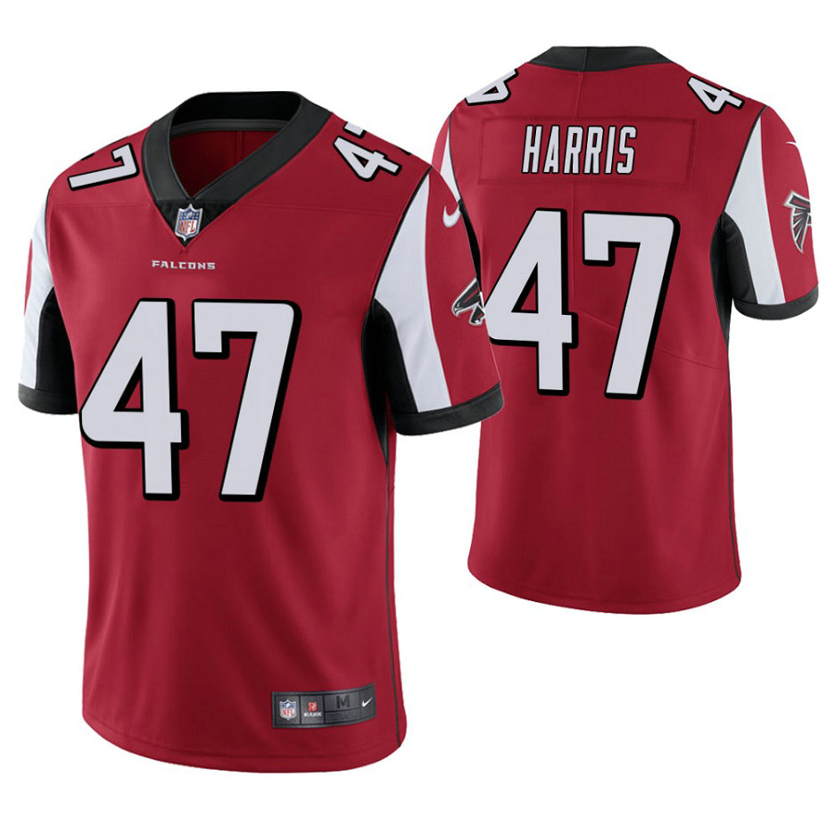 Atlanta Falcons #47 Josh Harris Red Vapor Untouchable Limited Player Jersey