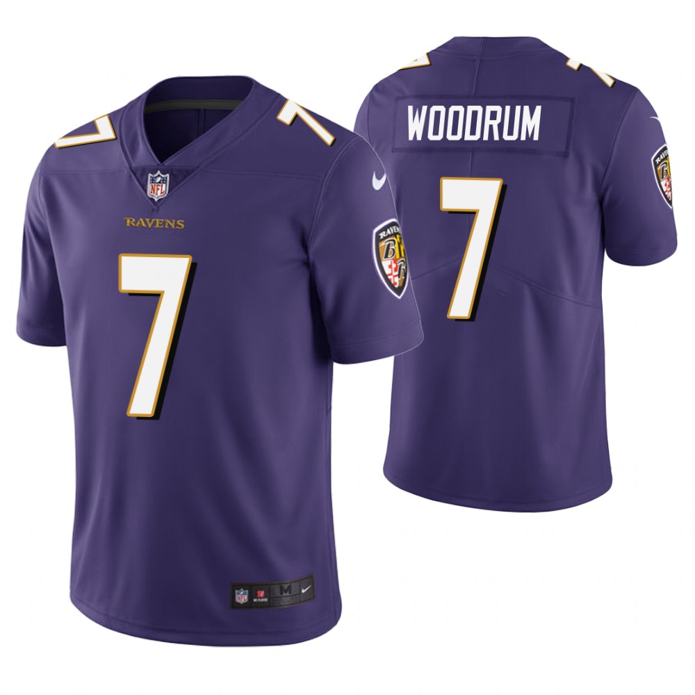 Baltimore Ravens #7 Josh Woodrum Purple Vapor Untouchable Limited Jersey Baltimore Ravens #7 Josh Woodrum Purple Vapor Untouchable Limited Jersey