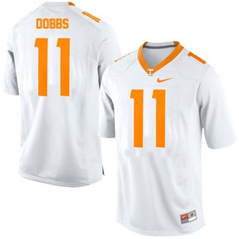 Joshua Dobbs #11 Tennessee Volunteers White College Football Jersey