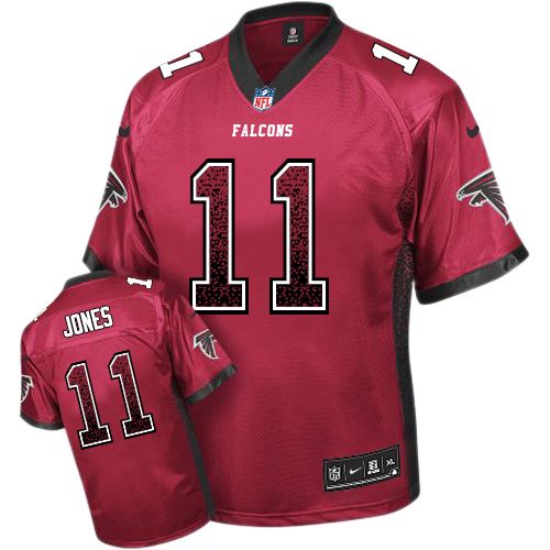 Atlanta Falcons #11 Julio Jones Red Drift Fashion Jersey