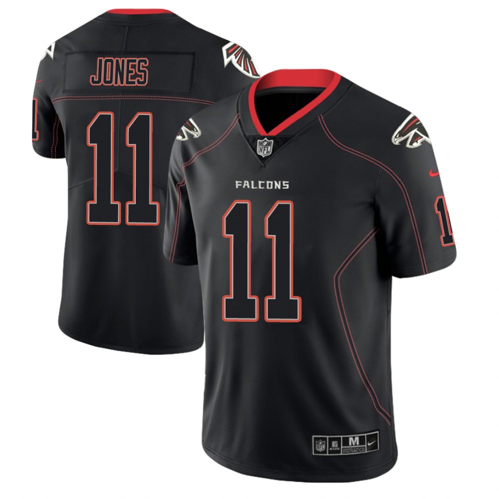 Atlanta Falcons #11 Julio Jones 2018 Lights Out Color Rush Limited Black Jersey