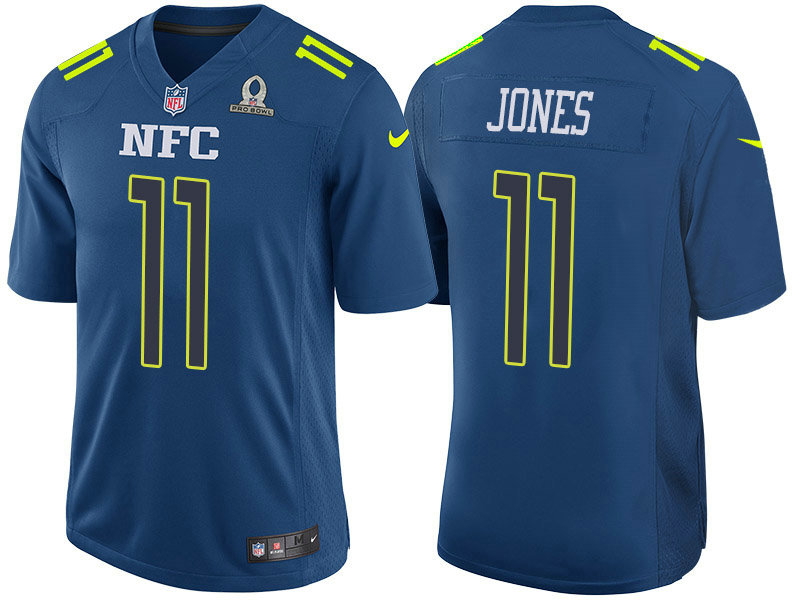 2017 Pro Bowl NFC Atlanta Falcons #11 Julio Jones Blue Game Jersey