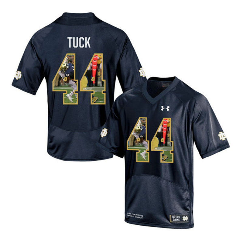 Justin Tuck #44 Notre Dame Fighting Irish Navy Blue College Football Jersey Justin Tuck #44 Notre Dame Fighting Irish Navy Blue College Football Jersey