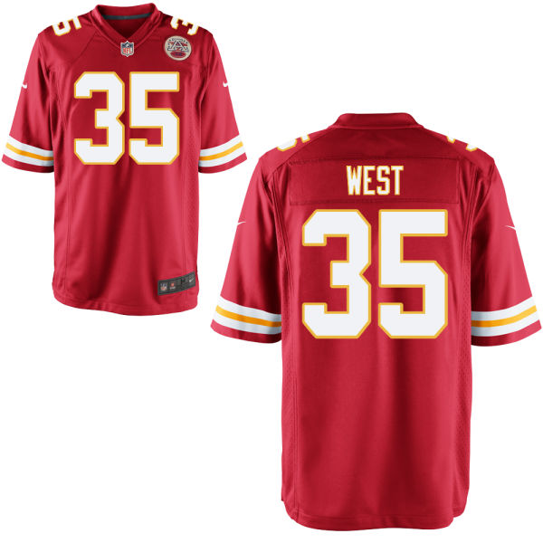 Kansas City Chiefs #35 Charcandrick West Red Game Jersey Kansas City Chiefs #35 Charcandrick West Red Game Jersey