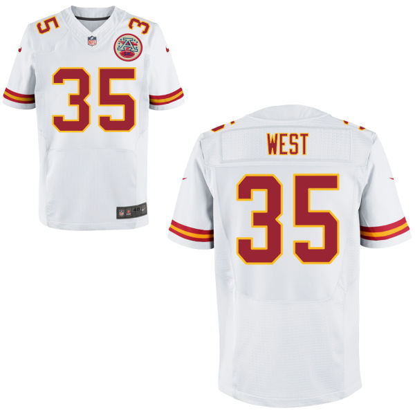 Kansas City Chiefs #35 Charcandrick West White Elite Jersey Kansas City Chiefs #35 Charcandrick West White Elite Jersey