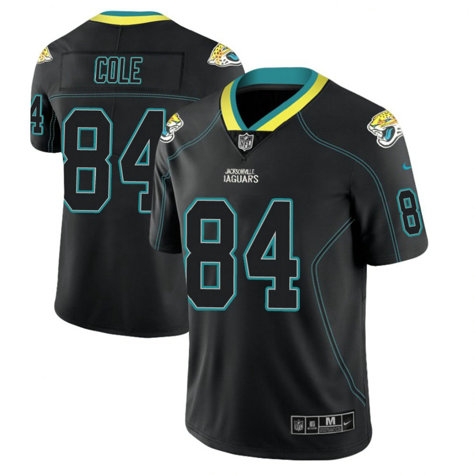 Jacksonville Jaguars #84 Keelan Cole 2018 Lights Out Color Rush Limited Black Jersey