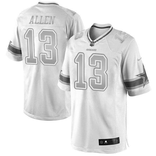 San Diego Chargers #13 Keenan Allen White Platinum Limited Jersey