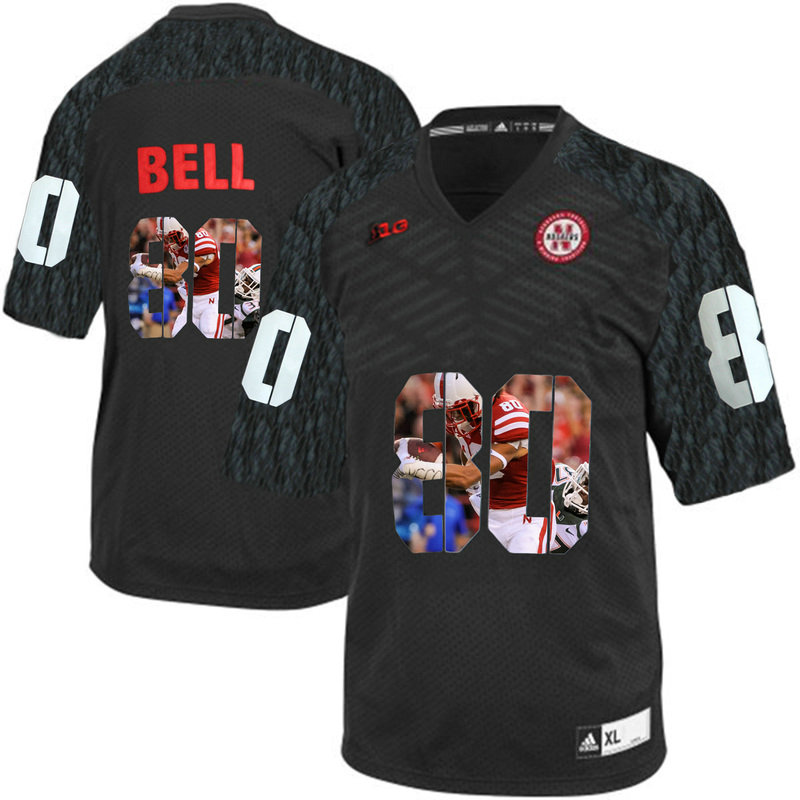 Kenny Bell #80 Nebraska Cornhuskers Black College Football Jersey Kenny Bell #80 Nebraska Cornhuskers Black College Football Jersey