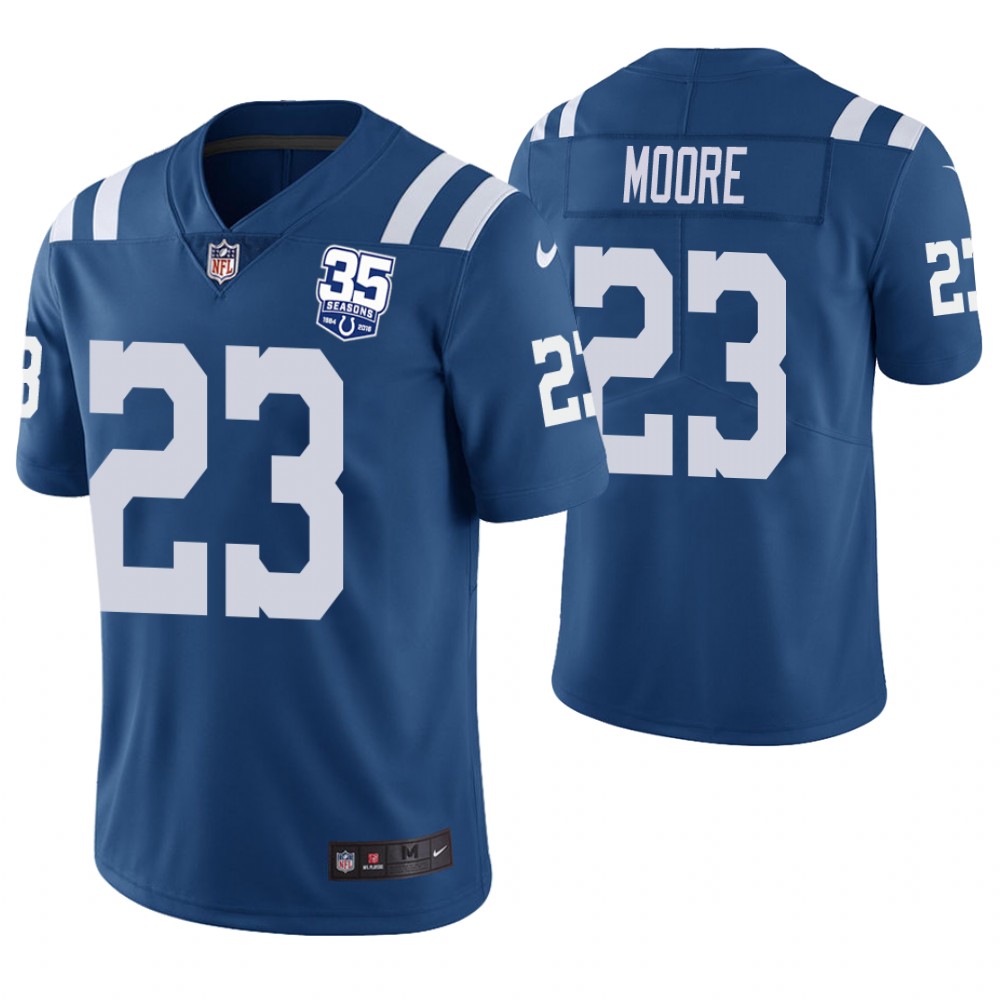 Indianapolis Colts #23 Kenny Moore Royal 35th Anniversary Vapor Untouchable Limited Player Jersey Indianapolis Colts #23 Kenny Moore Royal 35th Anniversary Vapor Untouchable Limited Player Jersey