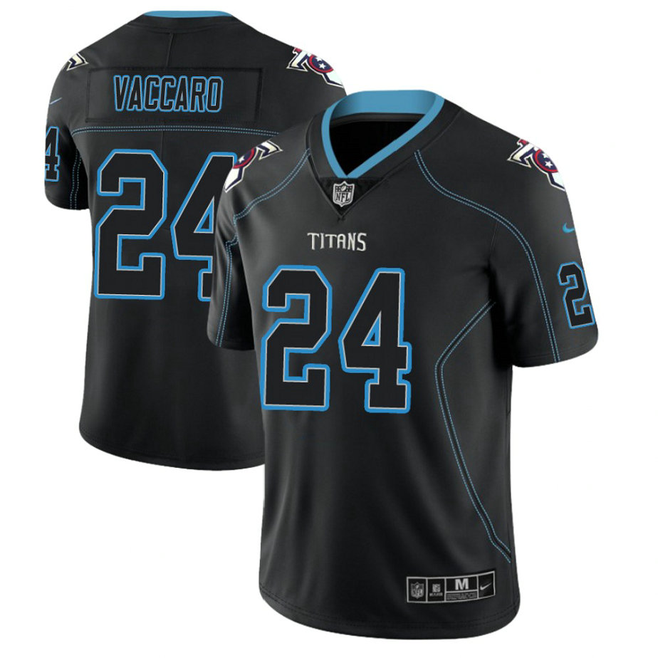 Tennessee Titans #24 Kenny Vaccaro 2018 Lights Out Color Rush Limited Black Jersey Tennessee Titans #24 Kenny Vaccaro 2018 Lights Out Color Rush Limited Black Jersey